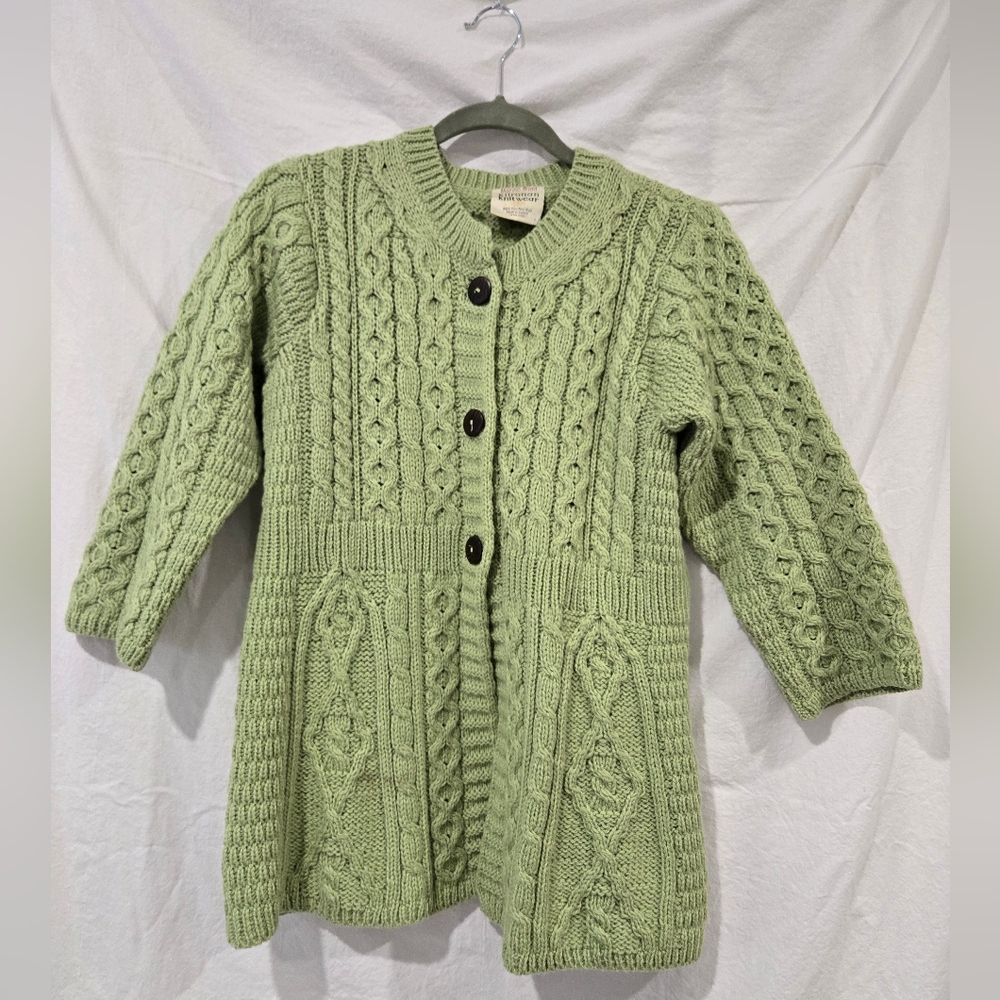 Kilronan Knitwear Merino Wool Womens Carsigan XS